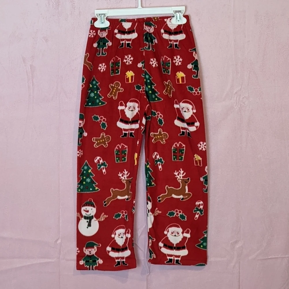 The Children's Place Red Fleece Christmas Pajama Pants size Small